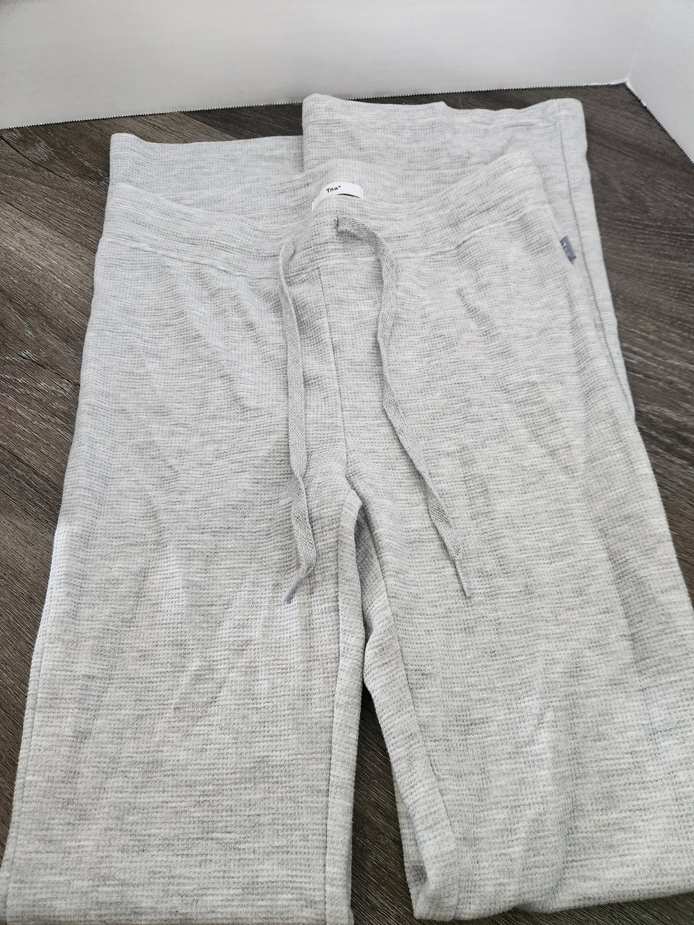 Light Gray Knit Lounge Leggings with Drawstring Waist Tnt Brand Womens Size Xs